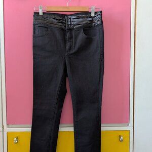 ANTHROPOLOGIE Pilcro and the Letterpress black high-waisted jeans